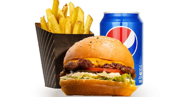 برجر لحم وجبه Burger Meat Meal